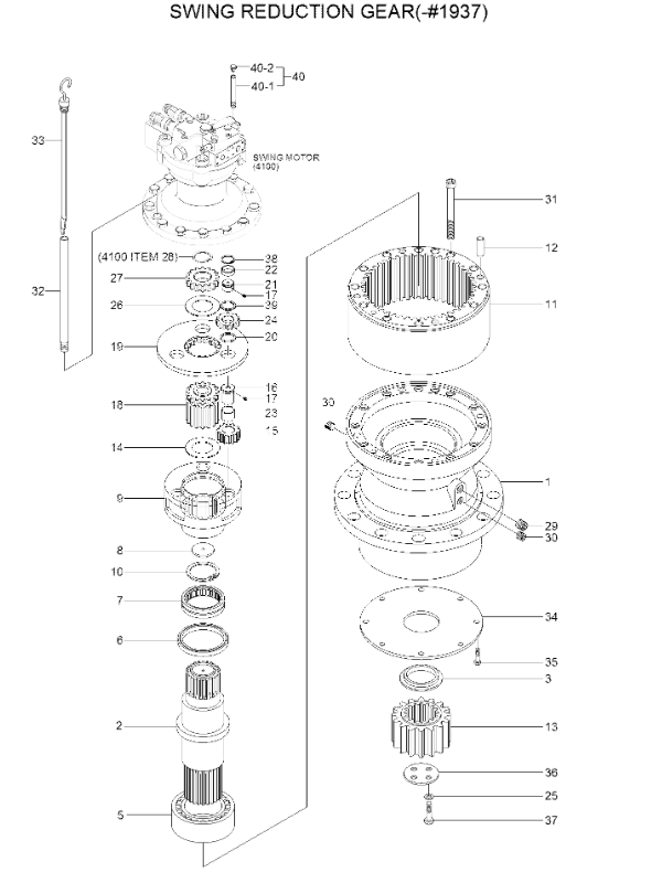 Swing Final Drive R210 R220-5 Ring Gear Box DH220-2 Custom Ring And ...